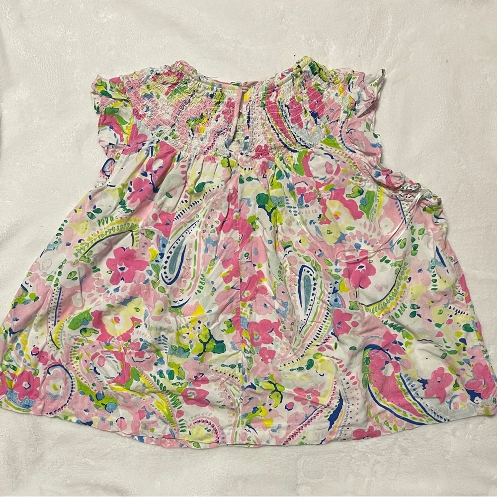 crown & ivy Pastel Paisley Dress in Pink, Green & Blue - Picture 3 of 6